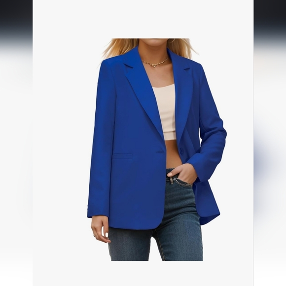 The Drop Elegant Women's Blazer Size M Royal Blue. - Picture 1 of 13